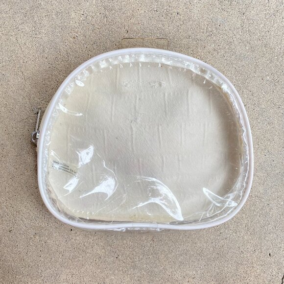 Patent White Cosmetic and Toiletry Bag - Picture 3 of 7